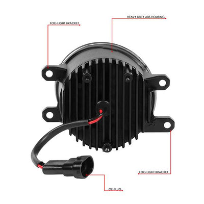 LED Projector Fog Lights w/ Wiring Harness <br>11-13 Lexus CT200h, 07-13 Toyota Camry