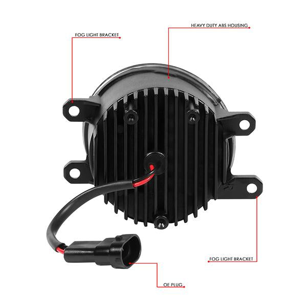 LED Projector Fog Lights w/ Wiring Harness <br>11-13 Lexus CT200h, 07-13 Toyota Camry