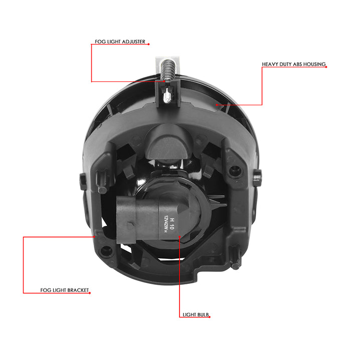 Factory Style Fog Lights w/ Bulbs <br>08-10 Dodge Challenger, 06-09 Charger