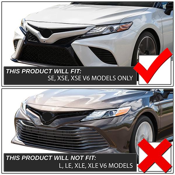 LED Fog Lights w/ Switch + Bezels <br>18-20 Toyota Camry SE/ XSE