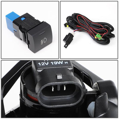 Factory Style Fog Lights w/ Switch + Wiring Harnesses <br>18-20 Toyota Camry SE/ XSE