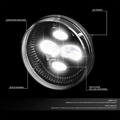 LED Projector Fog Lights w/ Switch + Wiring Harnesses <br>07-14 GMC Sierra 1500 2500HD 3500HD