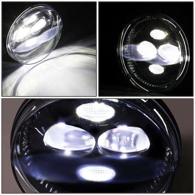 LED Projector Fog Lights w/ Switch + Wiring Harnesses <br>07-14 GMC Sierra 1500 2500HD 3500HD