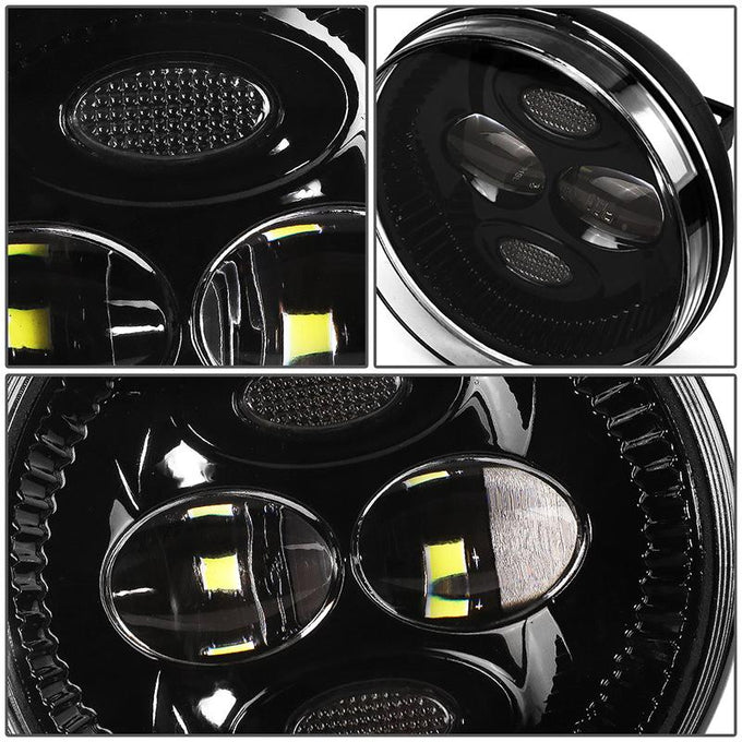 LED Projector Fog Lights w/ Switch + Wiring Harnesses <br>07-14 GMC Sierra 1500 2500HD 3500HD
