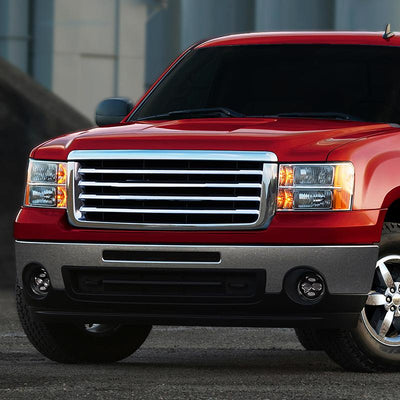 LED Projector Fog Lights w/ Switch + Wiring Harnesses <br>07-14 GMC Sierra 1500 2500HD 3500HD