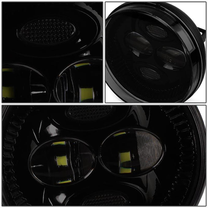 LED Projector Fog Lights w/ Switch + Wiring Harnesses <br>07-14 GMC Sierra 1500 2500HD 3500HD