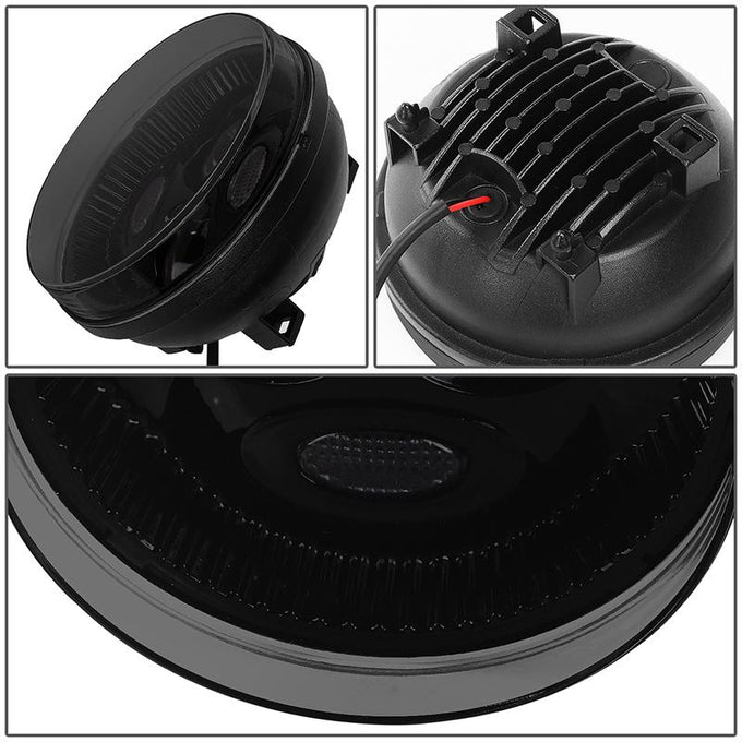 LED Projector Fog Lights w/ Switch + Wiring Harnesses <br>07-14 GMC Sierra 1500 2500HD 3500HD