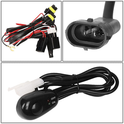 LED Projector Fog Lights w/ Switch + Wiring Harnesses <br>07-14 GMC Sierra 1500 2500HD 3500HD