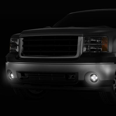 LED Projector Fog Lights w/ Switch + Wiring Harnesses <br>07-14 GMC Sierra 1500 2500HD 3500HD
