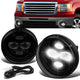 LED Projector Fog Lights w/ Switch + Wiring Harnesses <br>07-14 GMC Sierra 1500 2500HD 3500HD