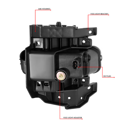 Factory Style Fog Lights w/ Switch + Wiring Harness <br>19-22 Ram 1500
