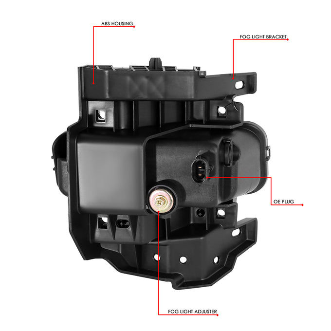 Factory Style Fog Lights w/ Switch + Wiring Harness <br>19-22 Ram 1500