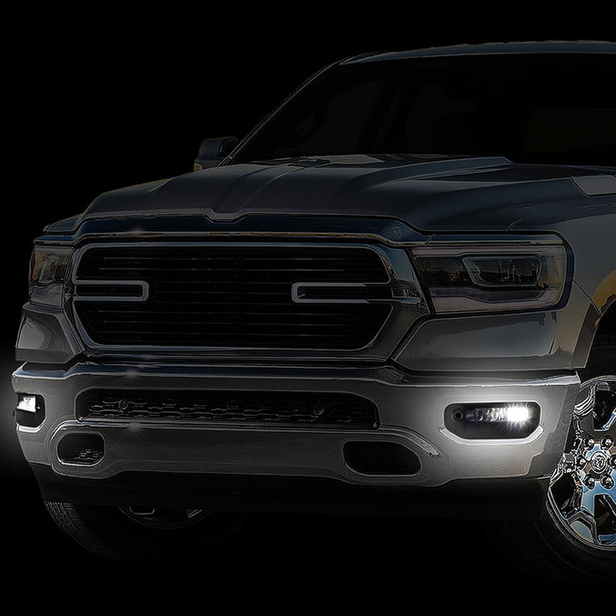 Factory Style Fog Lights w/ Switch + Wiring Harness <br>19-22 Ram 1500