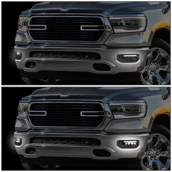 LED Fog Lights w/ Switch + Wiring Harnesses <br>19-22 Ram 1500