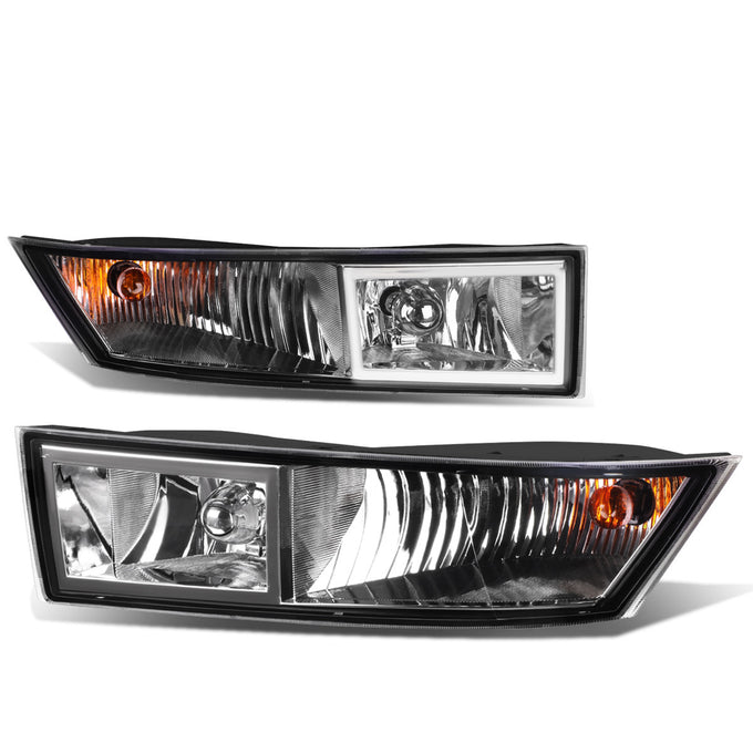 DNA MOTORING Fog Lights With Built-in LED DRL For 07-14 Cadillac Escalade ESV/EXT - Clear Lens, H10 Bulb, Direct Fit