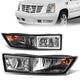 Factory Style Fog Lights w/ Bulbs <br>07-14 Cadillac Escalade ESV EXT