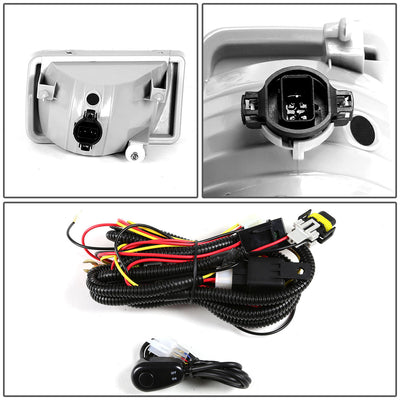 D-Motoring - Fog Lights - W / Switch - Amber Lens - Plug-n-Play - Pair - Cadillac Escalade / Chevrolet Avalanche / Silverado 1500 / 2500HD / 3500HD / GMC Yukon - 4