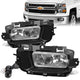 Clear Lens Fog Lights w/ Switch + Wiring Harnesses <br>14-15 Chevy Silverado 1500