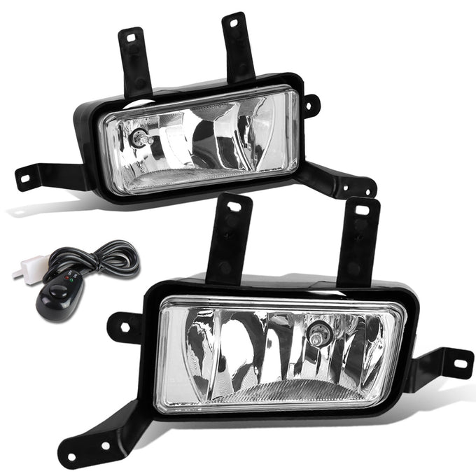 D-Motoring - Fog Lights - W / Switch - Clear Lens - Plug-n-Play - Pair - Chevy Tahoe / Suburban / GMC Yukon(XL) - 1