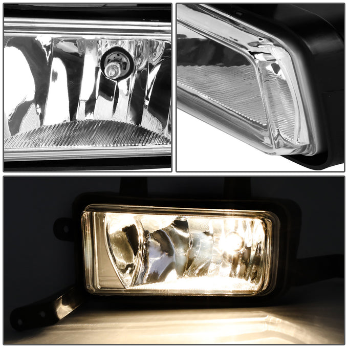 D-Motoring - Fog Lights - W / Switch - Clear Lens - Plug-n-Play - Pair - Chevy Tahoe / Suburban / GMC Yukon(XL) - 2
