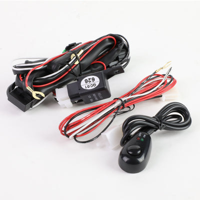 D-Motoring - Fog Lights - W / Switch - Amber Lens - Plug-n-Play - Pair - Cadillac Escalade / Chevrolet Avalanche / Silverado 1500 / 2500HD / 3500HD / GMC Yukon - 4