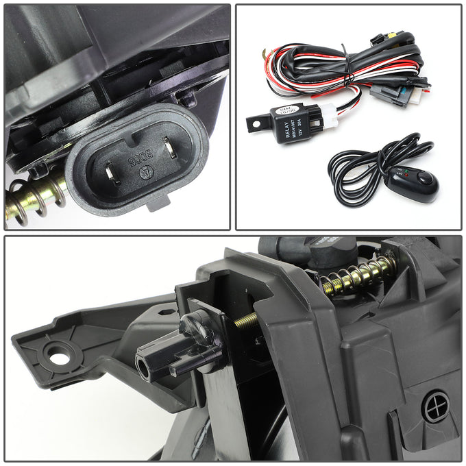 D-Motoring - Fog Lights - W / Switch - Clear Lens - Plug-n-Play - Pair - 13-18 Ram 1501 - 5