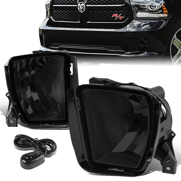 Factory Style Fog Lights w/ Switch + Wiring Harnesses <br>13-18 Ram 1500