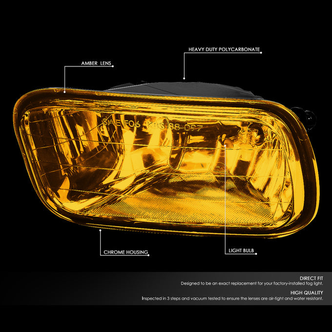 D-Motoring - Fog Lights - W / Switch - Amber Lens - Plug-n-Play - Pair - Dodge Ram 1500 / 2500 / 3500 - 2