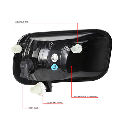 D-Motoring - Fog Lights - W / Switch - Amber Lens - Plug-n-Play - Pair - Dodge Ram 1500 / 2500 / 3500 - 6