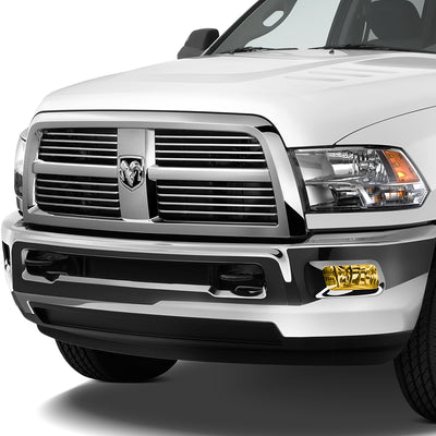 D-Motoring - Fog Lights - W / Switch - Amber Lens - Plug-n-Play - Pair - Dodge Ram 1500 / 2500 / 3500 - 7