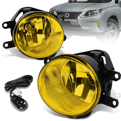 Amber Lens Fog Lights w/ Switch + Wiring Harnesses <br>14-16 Toyota Corolla Highlander