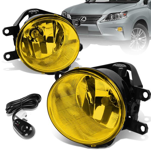 Amber Lens Fog Lights w/ Switch + Wiring Harnesses <br>14-16 Toyota Corolla Highlander