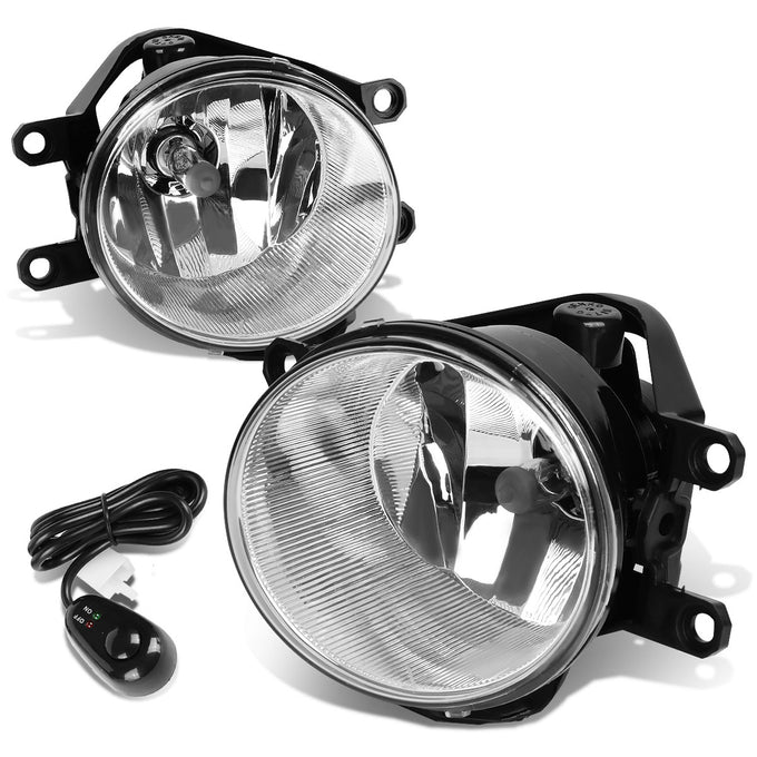 D-Motoring - Fog Lights - W / Switch - Clear Lens - Plug-n-Play - Pair - Toyota Corolla / Highlander / Tacoma / Tundra / Lexus RX350 / RX450h - 1