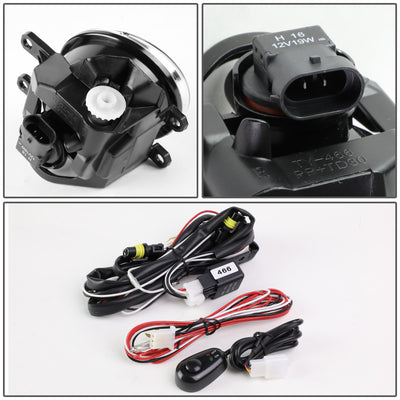 D-Motoring - Fog Lights - W / Switch - Clear Lens - Plug-n-Play - Pair - Toyota Corolla / Highlander / Tacoma / Tundra / Lexus RX350 / RX450h - 4