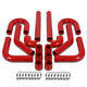D-Motoring - Intercooler Piping Kit - 2.25 in. Piping - W/ Coupler - Aluminum - 8PC - Universal - 4