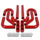 D-Motoring - Intercooler Piping Kit - 2.25 in. Piping - W/ Coupler - Aluminum - 8PC - Universal - 4