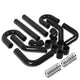 D-Motoring - Intercooler Piping Kit - 2.5 in. Piping - W/ Coupler - Aluminum - 8PC - Universal - 3