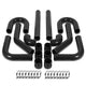 D-Motoring - Intercooler Piping Kit - 2.5 in. Piping - W/ Coupler - Aluminum - 8PC - Universal - 4
