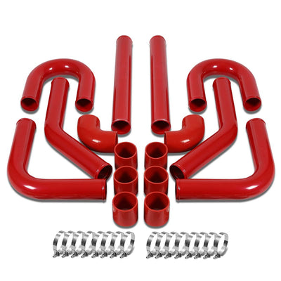 D-Motoring - Intercooler Piping Kit - 2.75 in. Piping - W/ Coupler - Aluminum - 8PC - Universal - 4