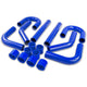 D-Motoring - Intercooler Piping Kit - 3 in. Piping - W/ Silicone Hose+ T-Clamp - Aluminum - 8PC - Universal - 1