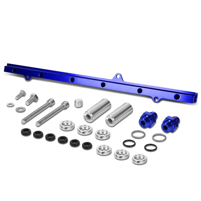 D-Motoring - Fuel Rail Kit - Fits 10.5mm-11mm Top Feed Injectors - Aluminum - 93-98 Toyota Supra - 7