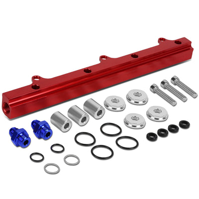 D-Motoring - Fuel Rail Kit - Fits 10.5mm-11mm Top Feed Injectors - Aluminum - Honda / Acura - 3