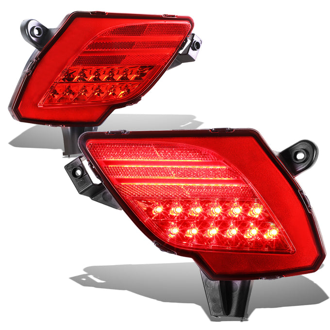 D-Motoring - Bumper Lights - LED - Red Lens - Plug-n-Play - Pair - 13-16 Mazda CX5 - 1