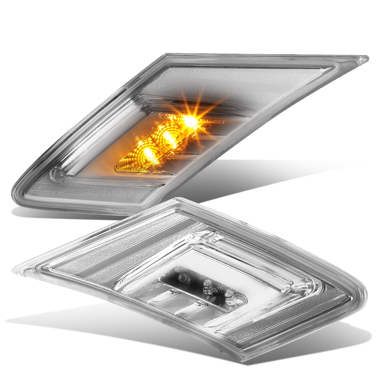 Chrome Housing Front LED Side Marker Turn Signal Lights13-16 Scion