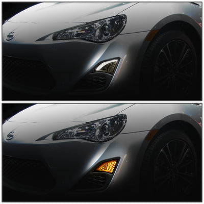 D-Motoring - Turn Signal Lights - Smoked Lens - Plug-n-play - Pair - 13-16 Scion FRS - 5