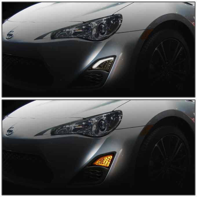 D-Motoring - Turn Signal Lights - Smoked Lens - Plug-n-play - Pair - 13-16 Scion FRS - 5