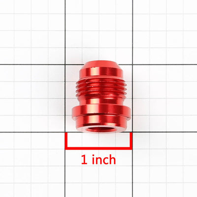 AN4 Thread Weld-On Male Fitting Bung Adapter - Aluminum