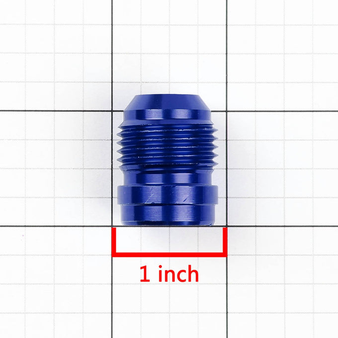 AN4 Thread Weld-On Male Fitting Bung Adapter - Aluminum