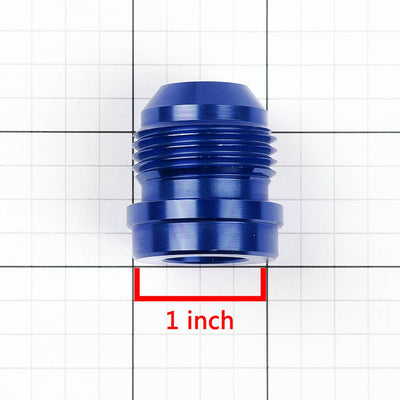 AN4 Thread Weld-On Male Fitting Bung Adapter - Aluminum