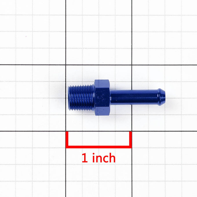 1/2 in. NPT MALE Straight to 5/8 in. Nipple Hose Barb Fitting Adapter - Aluminum